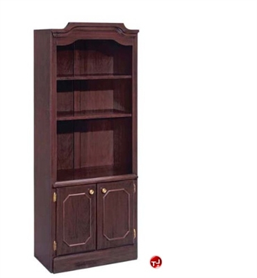 Picture of 13292 Traditional Laminate Open Bookcase with Doors
