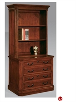 Picture of DMI Arlington 7750-41 Veneer Two Drawer Lateral File Cabinet with Open Bookcase