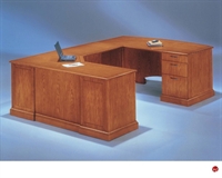 Picture of DMI Belmont 7130-78 Veneer 72" U Shape Executive Office Desk Workstation