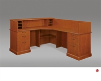 Picture of DMI Belmont 7130-67 Veneer 72" L Shape Reception Desk Workstation