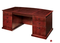 Picture of DMI Del Mar 7302-37 Veneer 72" Executive Office Desk Bow Front