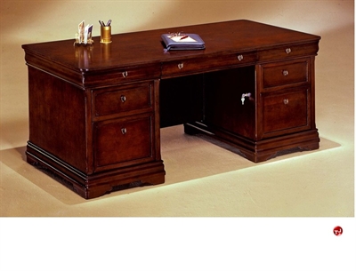 Picture of 15476 Veneer 66"  Executive Office Desk Workstation