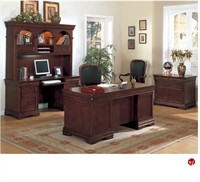 Picture of DMI Rue De Lyon 7684 Veneer Office Desk Workstation, Credenza with Storage, Lateral File
