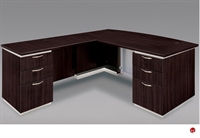 Picture of DMI Pimlico 7020-47B Laminate 72" L Shape Bowfront Desk Workstation