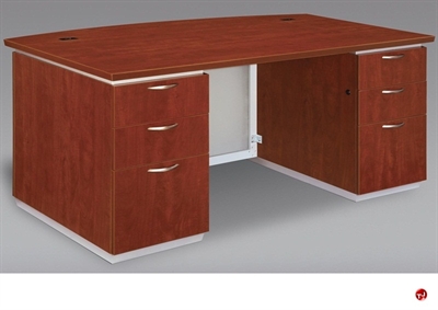 Picture of DMI Pimlico 7021-37 Laminate 72" Executive Office Bowfront Desk Workstation