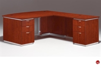 Picture of DMI Pimlico 7021-47B Contemporary Laminate 72" L Shape Bowfront Desk Workstation