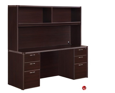 Picture of DMI Fairplex 7004-21 7004-426 Laminate Kneespace Credenza with Overhead Storage