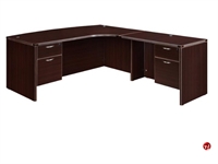 Picture of DMI Fairplex 7004-48CBQ Laminate 72" L Shape Bowfront Desk Workstation