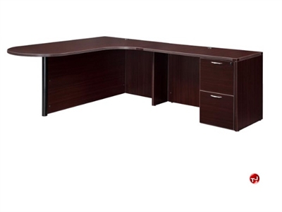 Picture of DMI Fairplex 7004-45ECP Laminate 72" L Shape Peninsula Desk Workstation