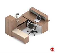 Picture of Global Princeton Contemporary Laminate U Shape Office Desk Workstation, A1I