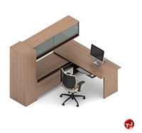 Picture of Global Princeton Contemporary Laminate L Shape Office Desk Workstation, A1J