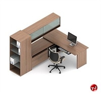 Picture of Global Princeton Contemporary Laminate L Shape Office Desk Workstation, A10