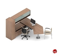 Picture of Global Princeton Contemporary Laminate L Shape Office Desk Workstation, A1R