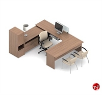 Picture of Global Princeton Contemporary Laminate U Shape Office Desk Workstation, A3L