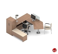 Picture of Global Princeton Contemporary Laminate U Shape Office Desk Workstation, B13D
