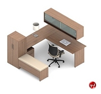 Picture of Global Princeton Contemporary Laminate U Shape Office Desk Workstation, B2E1