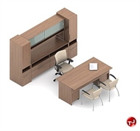 Picture of Global Princeton Contemporary Laminate Executive Office Desk Workstation, C1F1