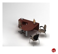 Picture of Global Zira Series Laminate Contemporary L Shape Office Desk 