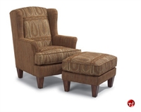Picture of Flexsteel C020C Reception Lounge Arm Chair with Ottoman