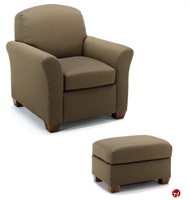 Picture of Flexsteel C2063 Reception Lounge Lobby Club Arm Chair with Ottoman