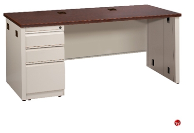 Picture of 24" x 66" Single Pedestal Steel Office Desk