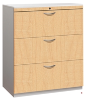 Picture of 3 Drawer Trace Lateral File Storage Cabinet, Steel 30"W, Laminate Front