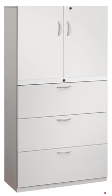 Picture of 3 Drawer Trace Lateral File Combo Steel Storage Cabinet, 30"W