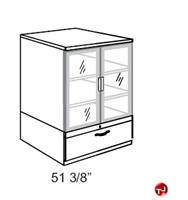 Picture of Trace Steel Modular Storage Tower Cabinet, Aluminum Doors