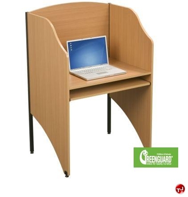 Picture of 24" x 32" Telemarketing Laminate Carrel Cubicle Workstation