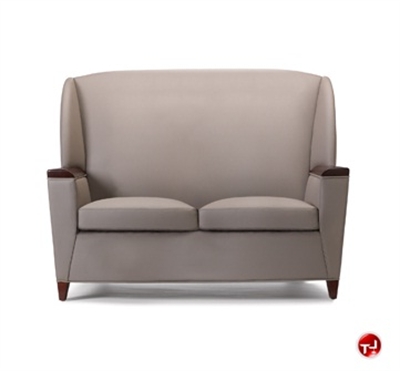 Picture of David Edward Fly High Back Wing Reception Lounge Loveseat Sofa