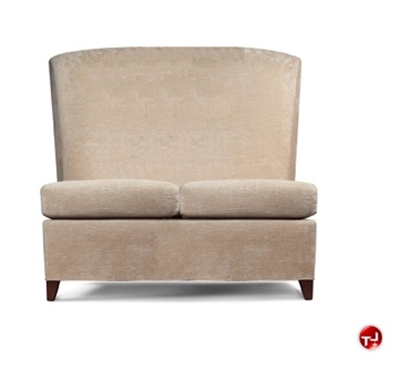 Picture of David Edward Fly High Back Reception Lounge Armless 2 Seat Loveseat Sofa