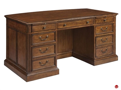 Picture of Hekman 1-1140 Traditional Veneer Executive Office Desk Workstation