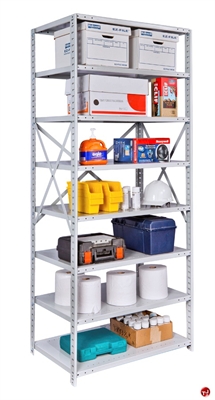 Picture of HOD Antimicrobial Steel 8 Shelf, 36" x 12" Open Shelving