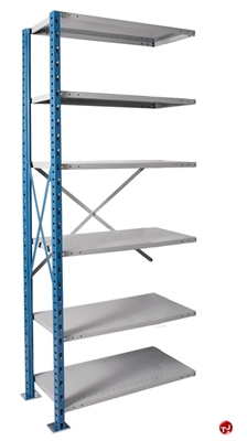 Picture of HOD Heavy Duty Welded Steel 6 Shelf, Add-On 36" x 18" Open Shelving