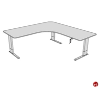 Picture of POP 72" L Shape Height Adjustable Computer Table