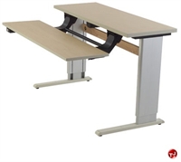 Picture of POP Dual 36" Height Adjustable Computer Training Table