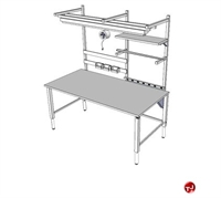 Picture of POP 36" X 72" Height Adjustable ESD Worksbench Workstation
