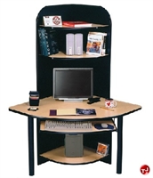 Picture of QUARTZ Corner Computer Table with Hutch