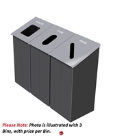 Picture of Magnuson Slope 32 Gallon Junior Height Waste Bin Receptacle