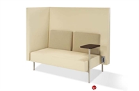 Picture of Martin Brattrud Reveal 980 Contemporary Reception High Back Bench with Tablet
