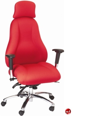 Picture of Milo 24/7 High Back Heavy Duty Office Swivel Chair, Headrest