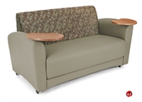 Picture of OFM 822, Reception Lounge Lobby 2 Seat Loveseat Sofa with Tablets
