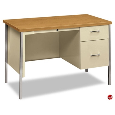 Picture of PAZ 24" x 45" Single Pedestal Steel Office Desk