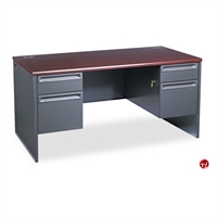 Picture of PAZ 30" x 60" Double Pedestal Steel Office Desk