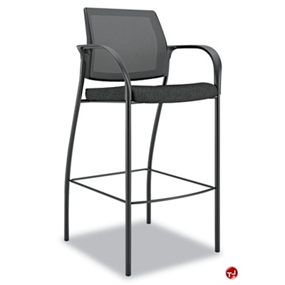 Picture of PAZ Cafe Height Mesh Stool Chair with Arms