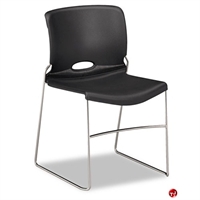 Picture of PAZ Guest Side Poly Stack Chair, Armless, Sled Base