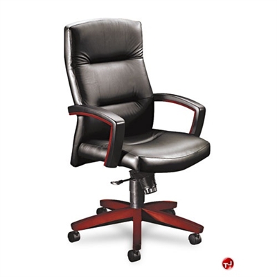 Picture of PAZ High Back Contemporary Black Leather Office Conference Chair
