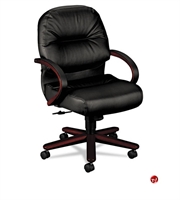 Picture of PAZ Mid Back Black Leather Office Conference Chair