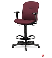 Picture of PAZ Mid Back Office Swivel Stool Chair, Footring