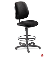 Picture of PAZ Mid Back Office Task Armless Stool Chair, Footring